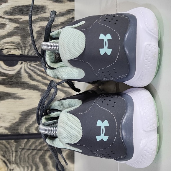 Under Armour Micro G Assert 7 Gray Womens Size US10 Running Shoes 3020674-102 - Picture 2 of 11